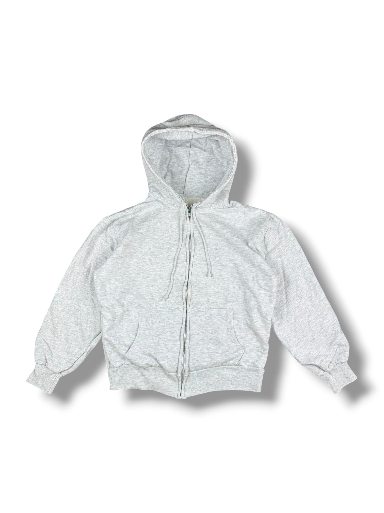 1990's Thermal-Lined Zip-Up Hoodie (M) — front